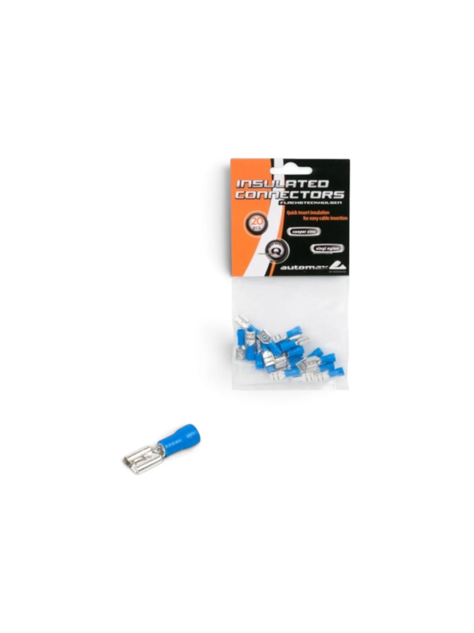 Set papuci electrici, fisa plata MAMA, fi 2.5mm/6mm, 20 bucati, 0757 Automax