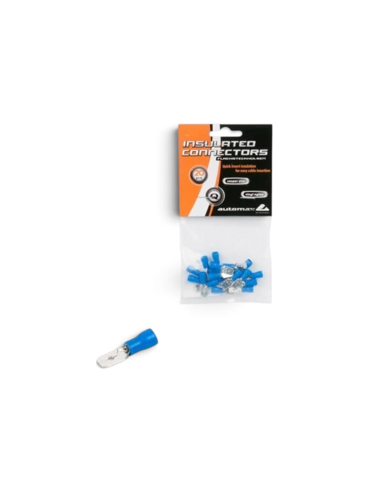 Set papuci electrici, fisa plata TATA, fi 2.5mm/6mm, 20 bucati, 0764 Automax
