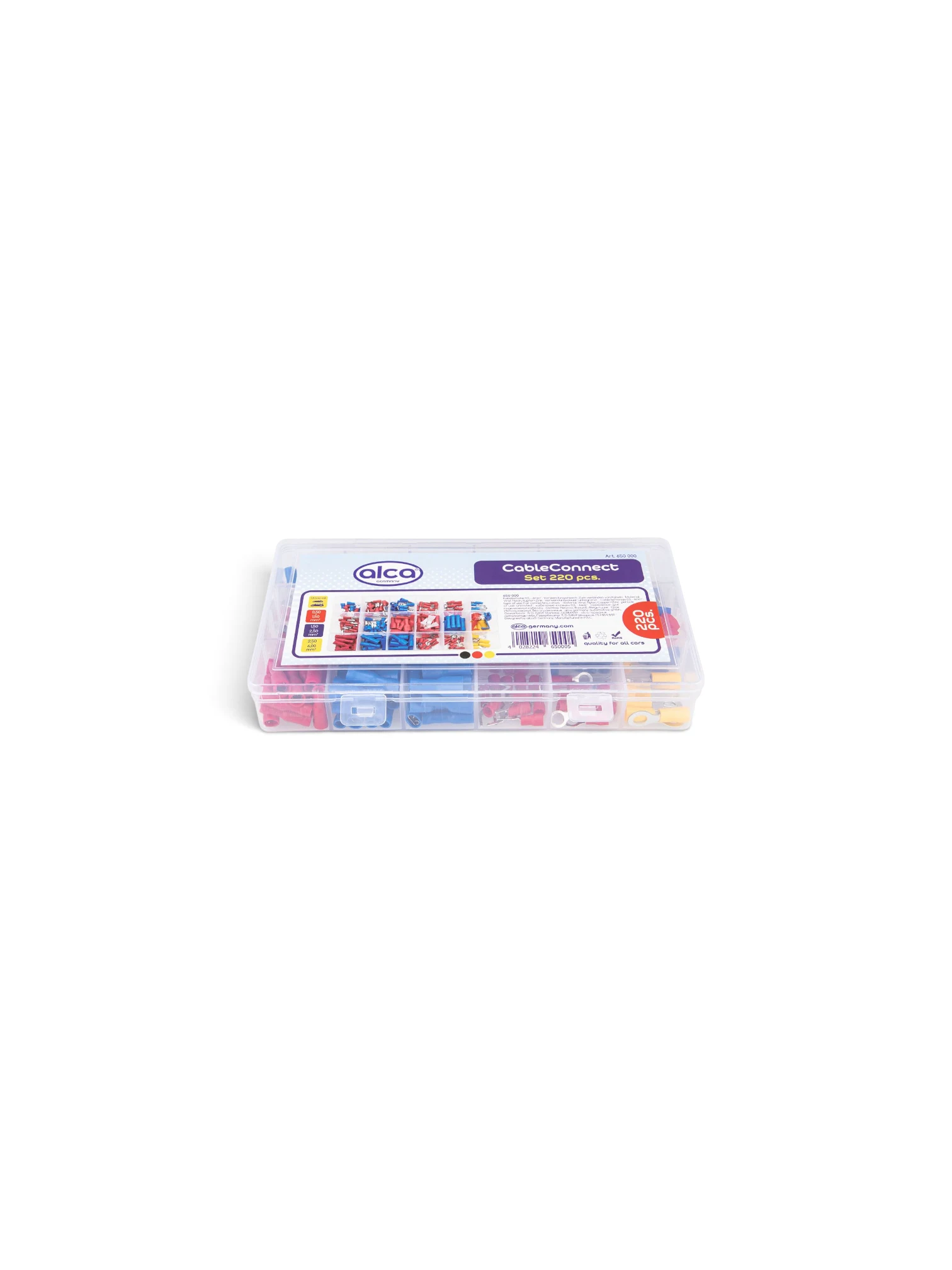 Set papuci electrici izolatii mix 220 bucati, fast, furca, circulari, conectori, 650.00 Alca