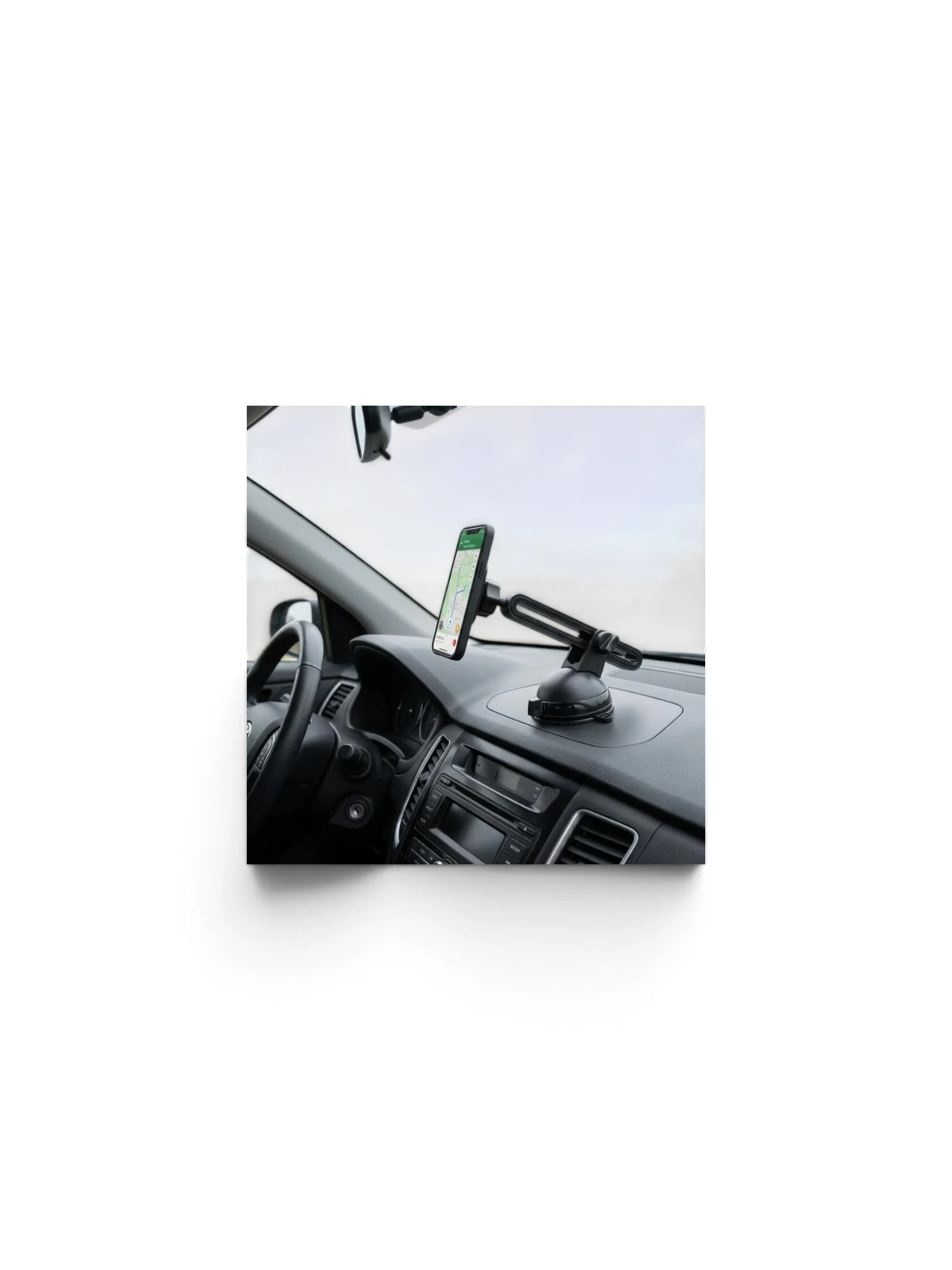 Suport magnetic pentru telefon cu ventuza, picior glisant KING 42862 CarCo