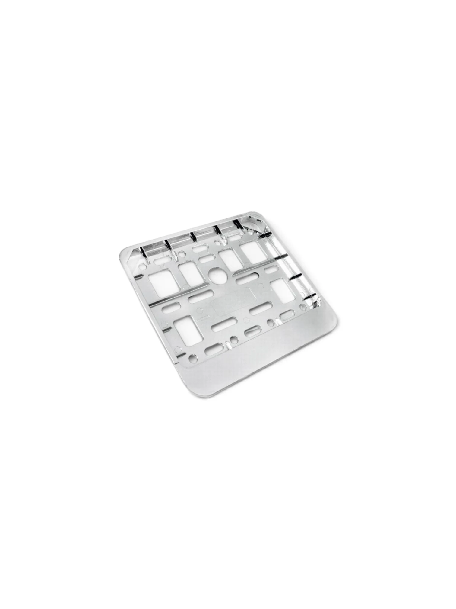 Suport numar moto/scooter, 11.4x14, metal crom 01168 Amio